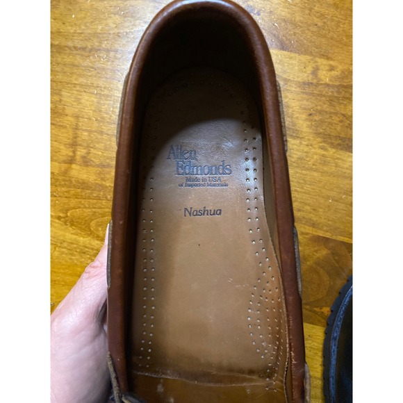 Allen Edmonds Nashua Penny Loafer Tassel Black Brown Leather Mens Shoes 11.5 main image 11